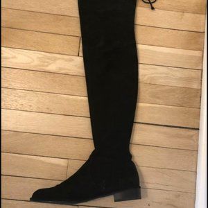 Stuart Weitzman Lowland Black Suede Boots